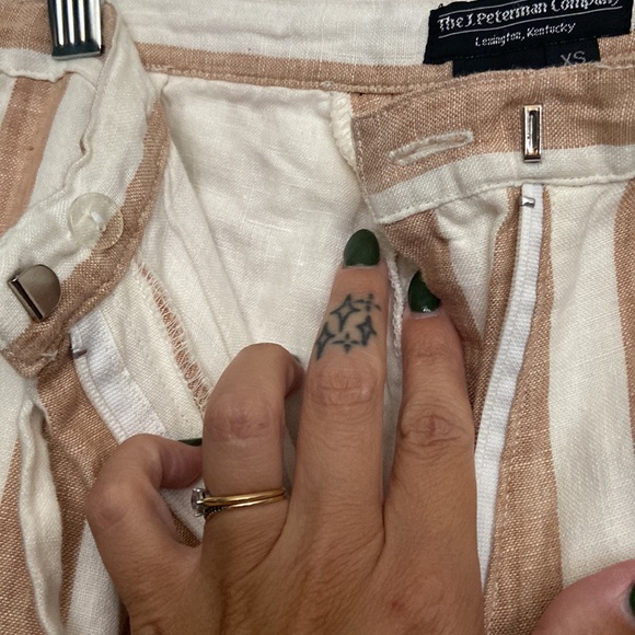 The J. Peterman Company Wide Leg Linen Pants - Picture 4 of 10